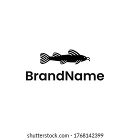 A simple yet unique catfish logo design. 