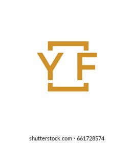 Simple YF initial Logo designs template vector illustration