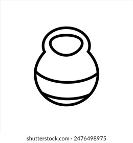 Vector de bola de yoga simple con diseño minimalista y moderno