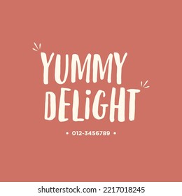 Simple Yummy Delight Logo Design