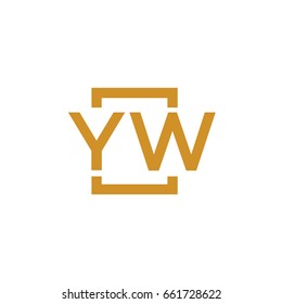 Simple YW initial Logo designs template vector illustration