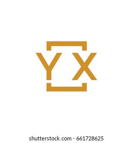 Simple YX initial Logo designs template vector illustration