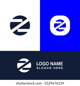 Logotipo Z simples com círculo.