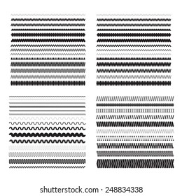 Simple zigzag, wavy underlines for selection and allocation