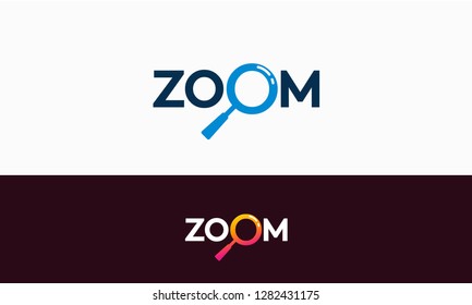 simple Zoom logo template designs, Research logo template
