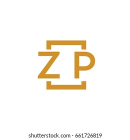Simple ZP initial Logo designs template vector illustration
