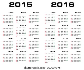 set calendar 5 year vector design stock vector royalty free 1523473955 shutterstock