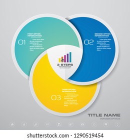 Simple&editable 3 steps process. Vector design for data presentation. EPS 10.	