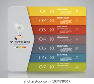 Simple&editable 6 steps process. Infographics element for presentation. EPS 10.