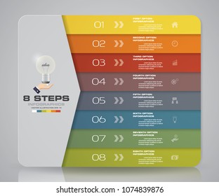 Simple&editable 7 Steps Process. Infographics Element For Presentation. EPS 10.