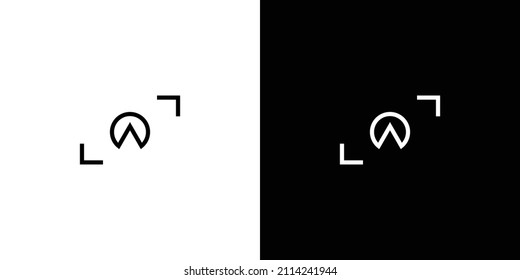 letra simple y moderna Un diseño inicial de logotipo fotográfico 2