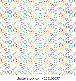 Simples pattern of colored circles.