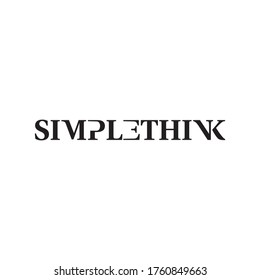 SIMPLETHINK letter logo design vector
