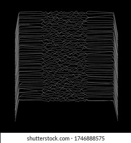 Simplex noise. Parametric Generative glitch art and data visualization.