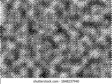 Simplex pixel noise seamless vector pattern. Conceptual illustration of steganography.