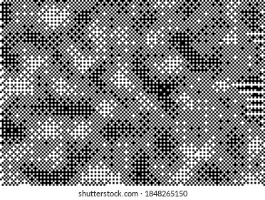 Simplex pixel noise seamless vector pattern. Conceptual illustration of steganography.