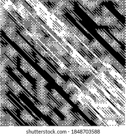 Simplex pixel noise seamless vector pattern. Conceptual illustration of steganography.