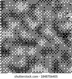 Simplex pixel noise seamless vector pattern. Conceptual illustration of steganography.