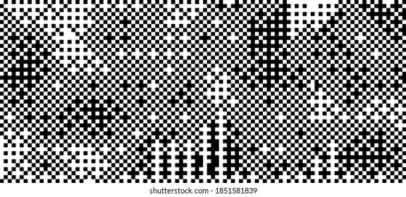 Simplex pixel noise seamless vector pattern. Conceptual illustration of steganography.