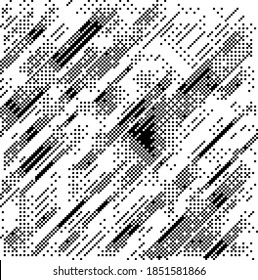 Simplex pixel noise seamless vector pattern. Conceptual illustration of steganography.