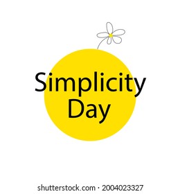 Simplicity day 12th July nation wide celebrated  svg