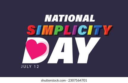 Simplicity day. background, banner, card, poster, template. Vector illustration. - Powered by Shutterstock - Get 15% off with code: PIKWIZARD15