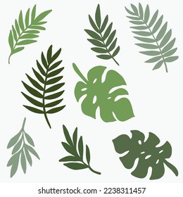 Simplicity floral freehand drawing flat design.Vector illustration.