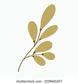Simplicity floral freehand drawing flat design.Vector illustration.
