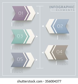 simplicity infographic design with arrow label elements