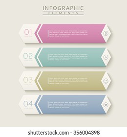 diseño infográfico de simplicidad con elementos de etiqueta de flecha