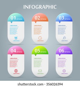 simplicity infographic design with speech bubble elements