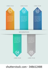 simplicity infographic template design with banner options