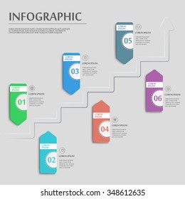 simplicity infographic template design with banner options