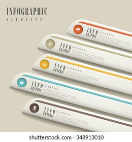 simplicity infographic template design with banner options