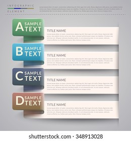 simplicity infographic template design with banner options