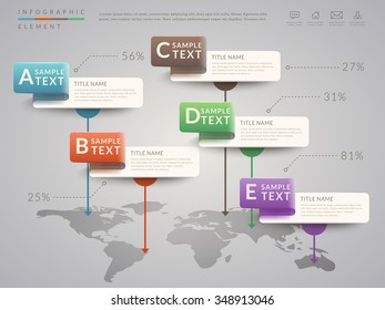 simplicity infographic template design with banner options