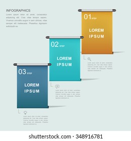 simplicity infographic template design with roller poster  element