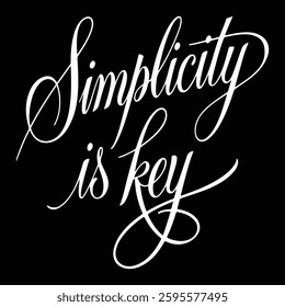 Simplicity is key typography t-shirt design