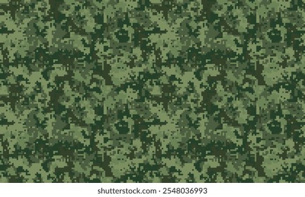 Simplicidad de impresión de material de identidad. Batalla de cazador de soldado textil. Colores virtuales de policía sin fisuras. Fondo pixelado moda de moda.