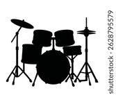 Simplicity in Rhythm Drum Set Simplicity in Rhythm Drum Set. musical instrument vector illustration