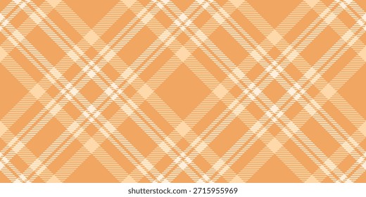 Fundo têxtil tartan simplicidade, famosa textura sem costura xadrez. Padrão de vetor de verificação de tecido de tapete na paleta de cores marrom arenoso e branco antigo.