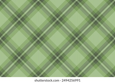 Einfachheit Vektorgrafik Textil plaid, speichern Hintergrund Stoff nahtlos. Gemütliche Textur Schottenmuster Check in Grün und Pastellfarbe.