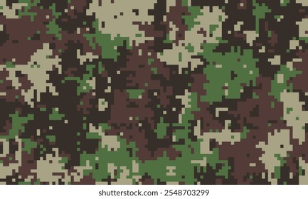 Mosaico de semitono vintage de simplicidad. El ejército de peligro Grunge es extremo. Efecto guerrero uniforme futurista. Comando repetitivo que se esconde.