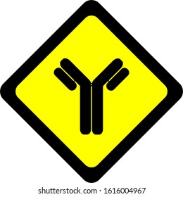 Simplified Antibody Icon, Sign, Pictogram