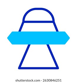 Simplified conceptual illustration of a futuristic vehicle or abstract form