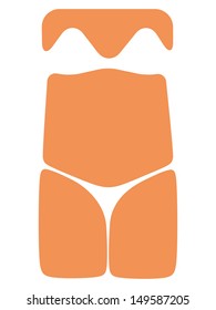 simplified female torso
