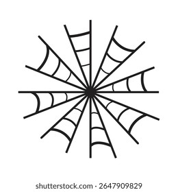 Design gráfico simplificado do Halloween Spiderweb