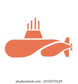 simplified, icon, logo, sign, and symbol of submarine