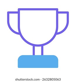 Icono simplificado de un trofeo que simboliza el logro y reconoce la excelencia