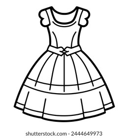 Simplified illustration of a dancer's outfit.